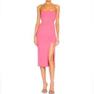 REVOLVE pink midi dress